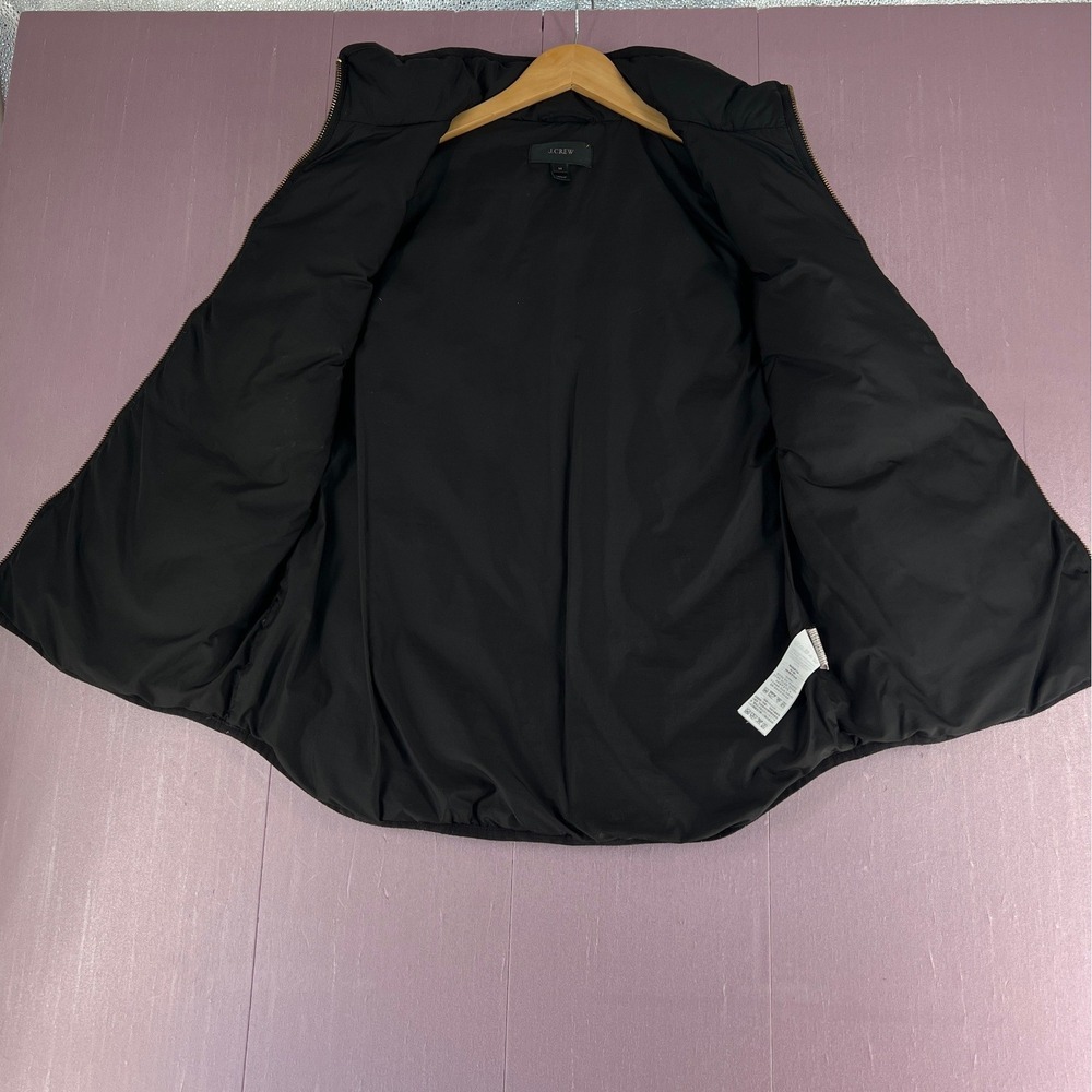J.Crew Womens Excursion Quilted Down Minimalist Puffer Vest Black Preppy Size M - Picture 8 of 12